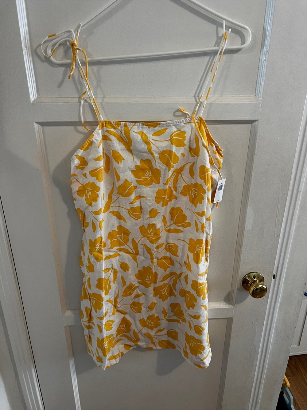 Yellow Floral Sun Dress NWT